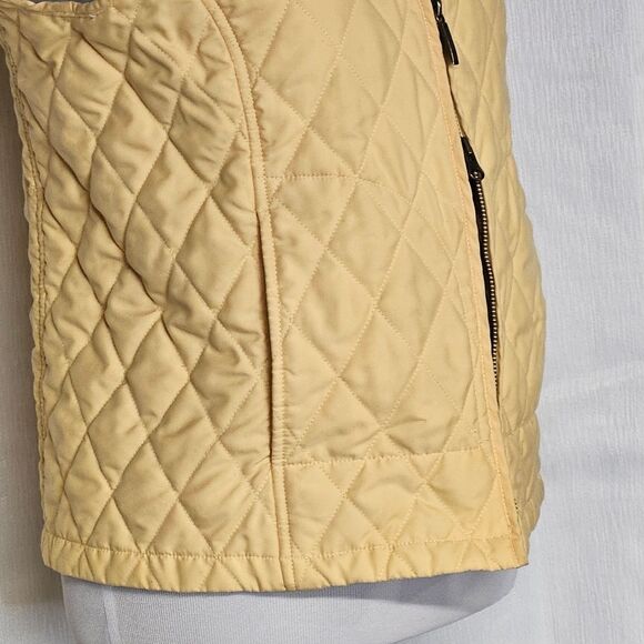 Vintage Brooks Brothers Quilted Yellow & Corduroy Front Zip Plaid Lined Vest - Picture 5 of 11